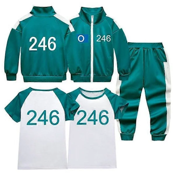Squid Game 2 Player Cosplay Costume Tracksuit Complete Outfit Set No.246 150cm