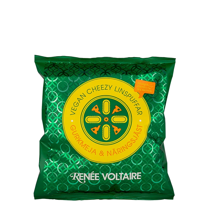 Renée Voltaire Cheezy Vegan Linspuffar Gurkmeja Och Näringsjäst 60 g