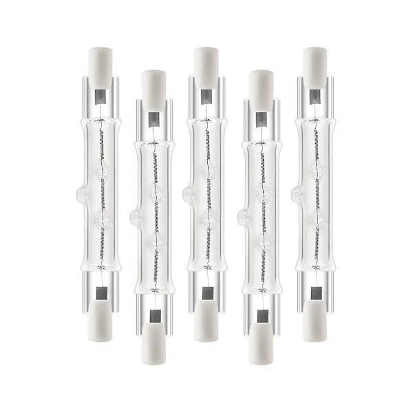 5-pakkaus R7s 118mm 300W 230V, R7s halogeenilinjavalaisin, himmennettävä halogeenilamppu rakennustyöhön 300W 300W