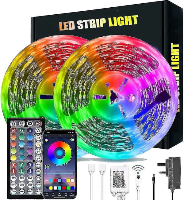 20m LED-lys Bluetooth RGB-lys LED-stripelys