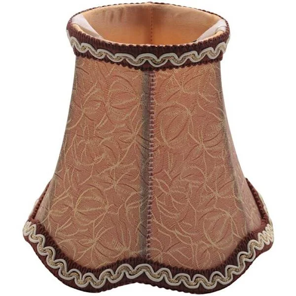 Lysekrone stoff lampeskjerm stoffklemme på lampeskjerm lampe deksel trommel lampeskjerm lyspære lampeskjerm for gulvlampe 13cm