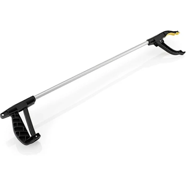 Søppelplukker Gripeklo Aluminium Søppelplukker med Magnetisk Tupp Ergonomisk Håndtak Roterende Hode Sklisikkert Grep Funksjonshemmet