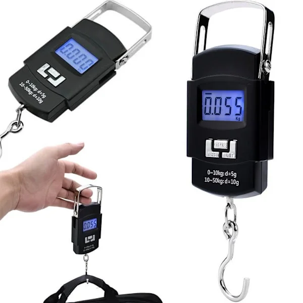 Bagasjevekt | Digital Hengevekt med Krok 50kg