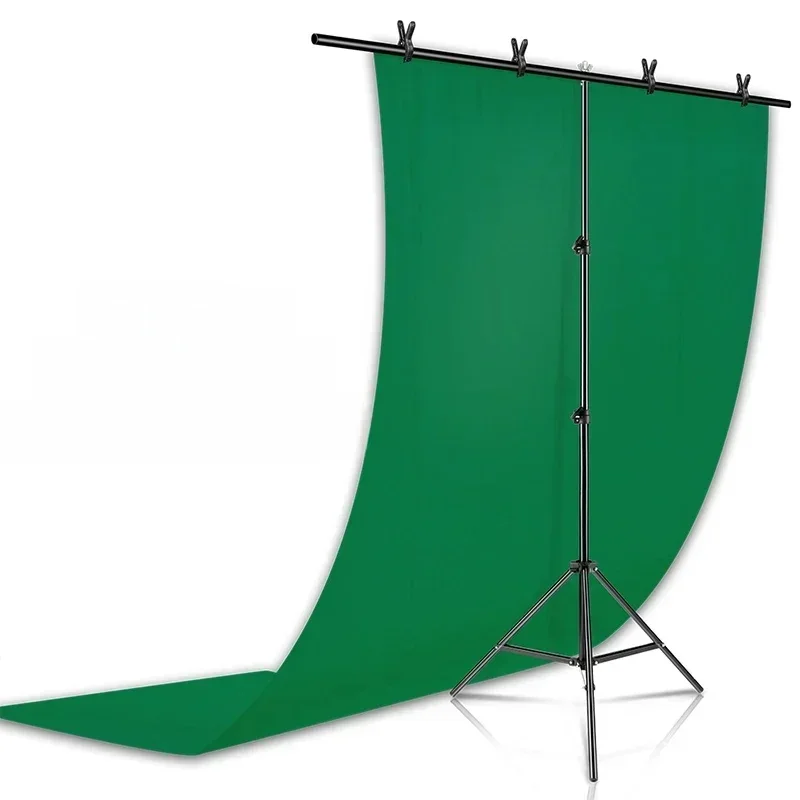 AliExpress - SH T-förmiges Hintergrundständer-Set mit Hintergrundtuch, Video-Chroma-Key-Greenscreen-Rahmenständer für Fotografie, Fotostudio-