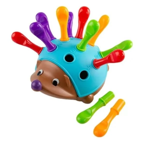 Finger Motor Hedgehog - Leksaker för småbarn, Fingermotorik och sensoriska leksaker för barn 3+ år, Montessori-leksaker