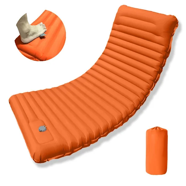 Camping Bed Inflatable Camping Roll Mat, Camp Mat Lightweight Sleeping Pad Sleeping Mat Roll Up Mattress Single