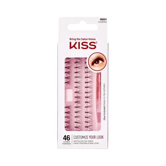 Kiss False individual - cosmic Lösögonfransar & färgning Unisex Svart 46 pcs