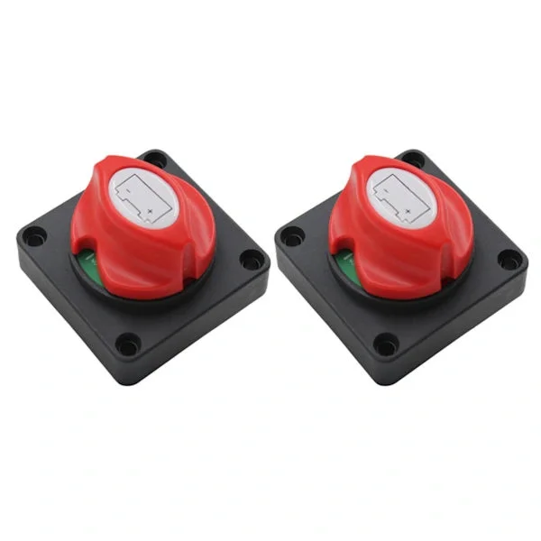 2x Batteriutkobler Hovedstrømbryter 12v 24v 48v