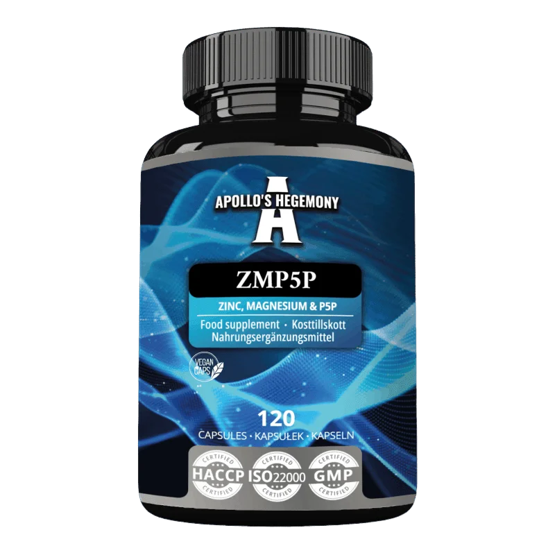 ZMA - Magnesium + Sink + P-5-P (B6) – Chelatert - 120 kapsler - 1 kapsel daglig