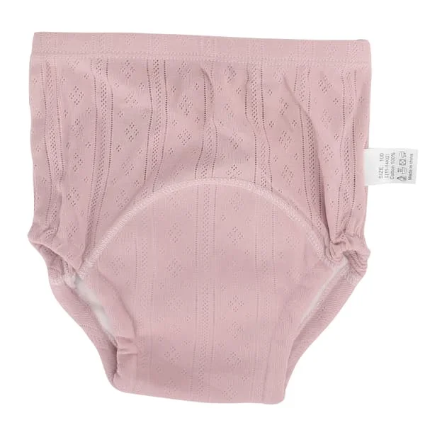 Baby Trusser Bleer Bomuld Åndbar Spædbarn Træningsbukser Nyfødt Blebukser Pink 100