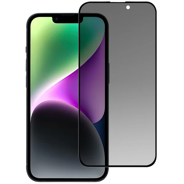 Privacy Heltäckande Härdat Glas Skärmskydd iPhone 15