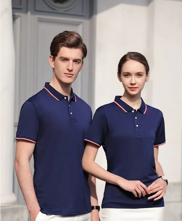 Work Utility T-shirt för män\Dam Polotröjor med tryck och brodyr av logotypen