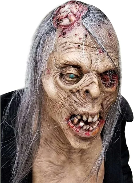 [KK] Gyser The Walking Dead Zombie Maske Skræmmende Halloween Kostume Gyser Blodig Voksen Halloween Dekoration Rekvisitter