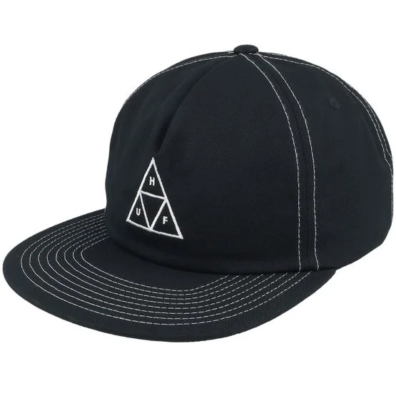 HUF - Noir snapback Casquette - Set Tt Snapback Black/White Snapback @ Hatstore