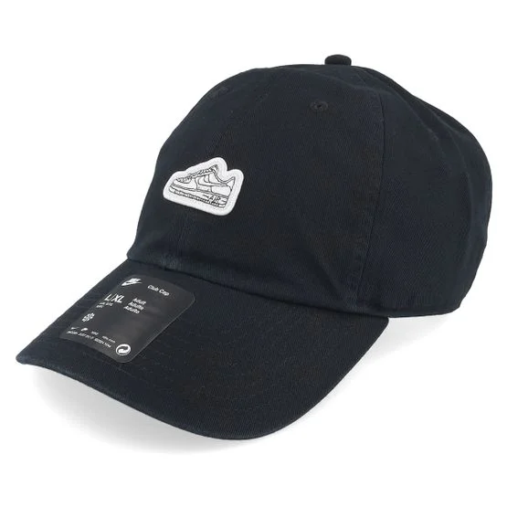 Nike - Musta unconstructed Lippis - Cap Pitch Black Dad Cap @ Hatstore
