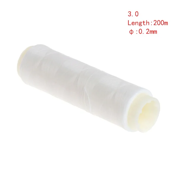 Fisklina, hög elastisk gummi, halkfri 50/100/200 m Superstark tippetråd