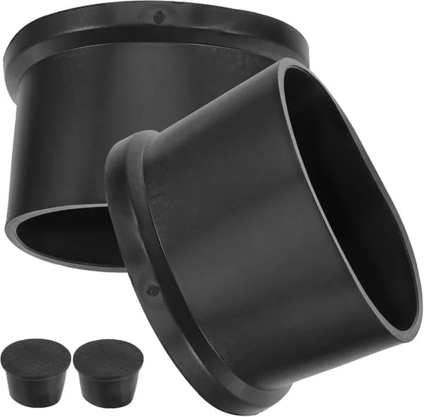 Halkfria möbelglidare 4 delar 50 mm runda gummihjul