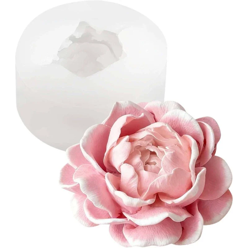 AliExpress - Silikonform für Jasminblütenkerzen, Silikonform mit 3D-Blumenmuster, Silikonform, die flexibel verformbar ist und entfernt werden kann.