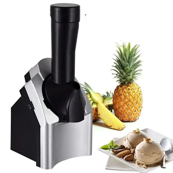 Klassisk frossen frukt-softismaskin for sunne veganske og melkefrie godbiter, 200W sølvmaskin, BPA-fri, enkel å rengjøre, rask og enkel å bruke
