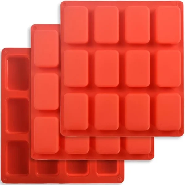 Mini silikoninen leipävuoka, tarttumaton mini leipävuoka, 12-reikäinen silikoninen leivontavuoka minikokoisille leiville, 3 kpl