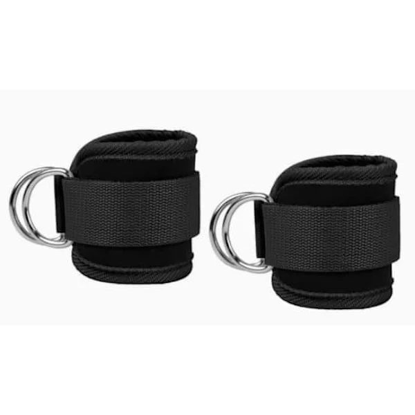 2-pack Ankle Straps for Cable Machines - Adjustable Cuffs for Leg and Glute Exercises [ZHE]