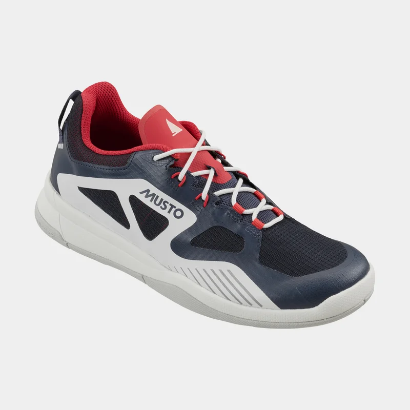 Scarpe da vela / scarpe da barca Musto Dynamic Race Trainer, Navy / True Red, uomo, EU 46 (US 11.5 / UK 11)