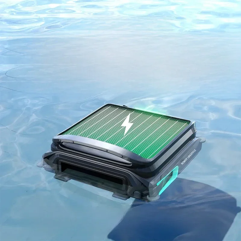 AliExpress - Pool-Solar-Skimmer-Roboterreiniger, automatischer Skimmer, 5200 mAh Lithium-Batterie, APP-Steuerung, 7 l Korb mit großer Kapazität und 