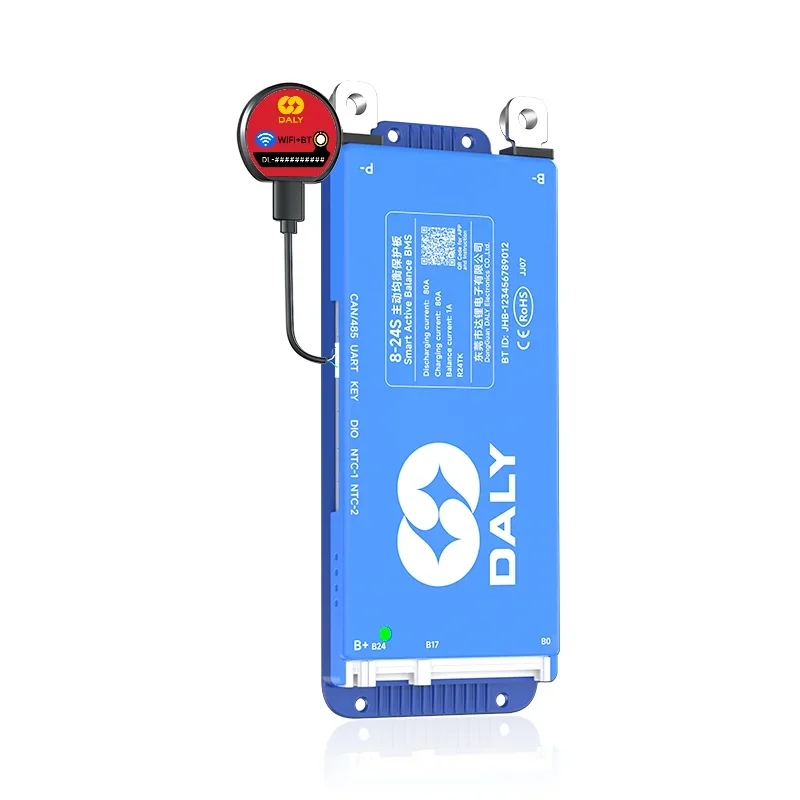 AliExpress - Daly Smart Active BMS 4S LiFePO4 8S 24V 16S 100A 150A 40A 60A 200A 12V 48V LiFePO4 1A Actieve Balancer met UART RS485 wifi-sleutel