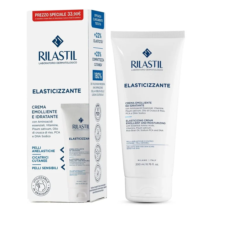 Rilastil Elasticizzante Crema Emolliente e Idratante 200ml - Crema corpo tonificante