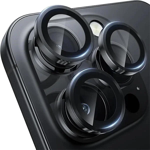 Kameralinsskydd för iPhone 17 16 15 14 13 Pro Max 16 Plus Metallring Linsskyddsglas för iPhone 15 16 17 Pro Max Tillbehör