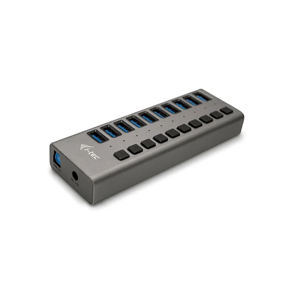 i-tec U3CHARGEHUB10 mobilladdare Universal Grå AC inomhus