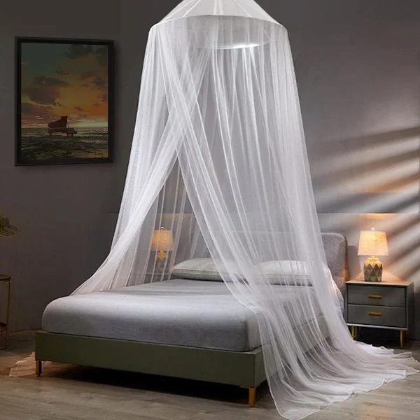 Myggnetting Seng Baldakin for Jenter, King Baldakin Seng Gardiner Queen Size fra Tak, Dome Myggnetting Seng Telt Twin Jenter Baldakin Seng Dekor for 