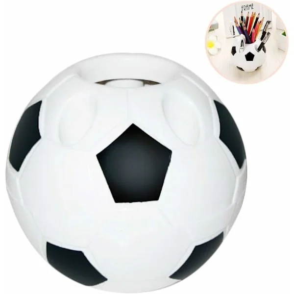Kreativ pennhållare fotboll barn pennhållare pennskrin skrivbord barn skrivbordsorganisatör pennor kontorsorganisatör förvaringslåda