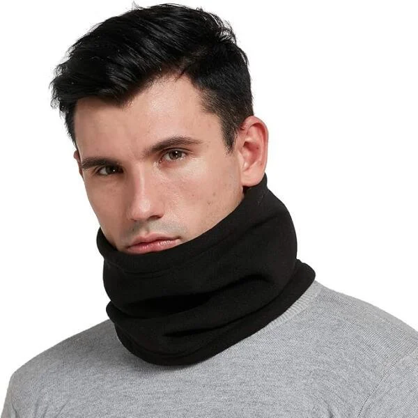 Unisex Vinter Utomhus Termisk Snood Fleece Skid Halsvärmare för Herr Dam