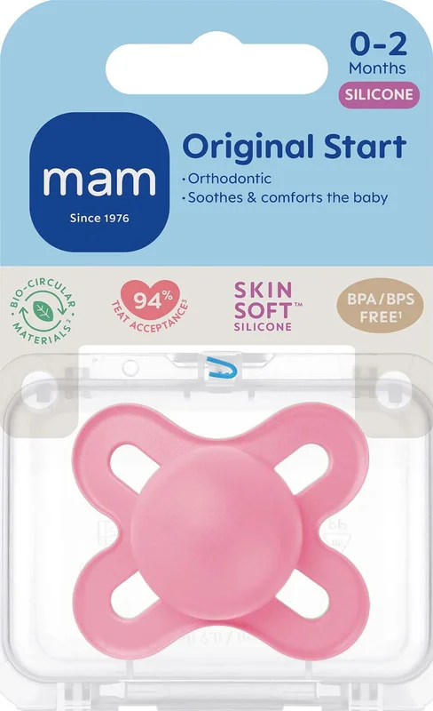 Mam Original Start narresmokk 0-2 måneder rosa 1 stk