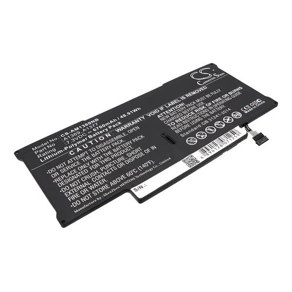 Batteri til bærbar PC for Apple Macbook Air 13,3" A1369 og andre.