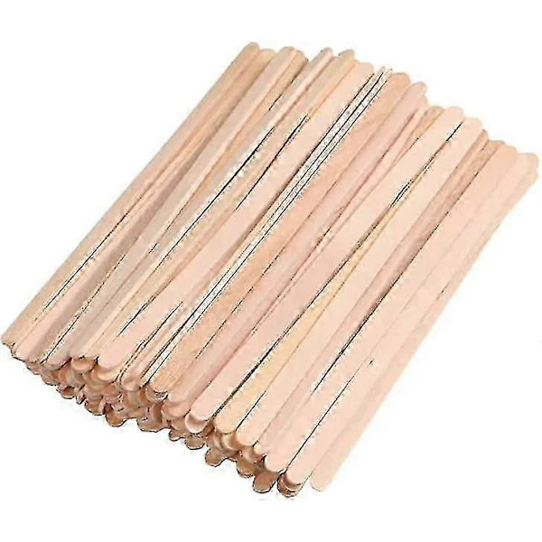 25-26 100 st 19 cm Kaffepinnar i trä Rörpinnar i trä Glasspinnar Dryckpinnar i trä Omrörningspinnar för te