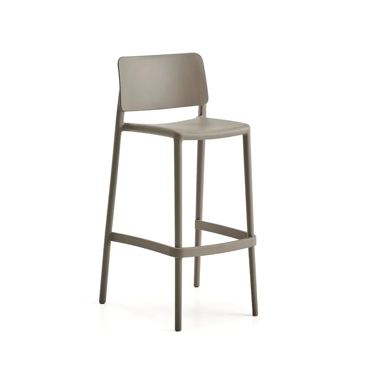 Barstuhl RIO, Sitzhöhe: 750 mm, taupe