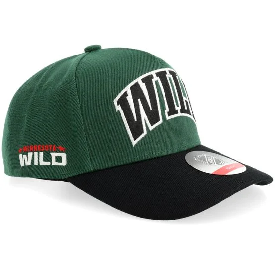 Outerstuff - NHL Grønn adjustable Caps - Kids Minnesota Wild Mvp Pro Pinch Green/Black A-frame Adjustable @ Hatstore