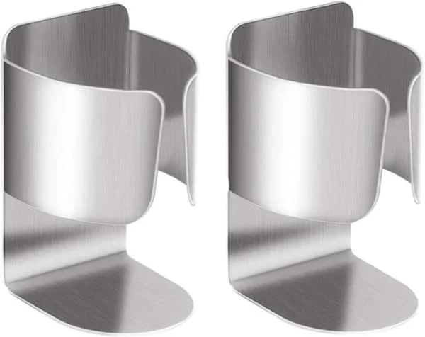 2-pack - Toothbrush Holder - Electric Toothbrush Holder - Self-Adhesive - Stainless Steel - Brush Head Holder - Bathroom Accessory