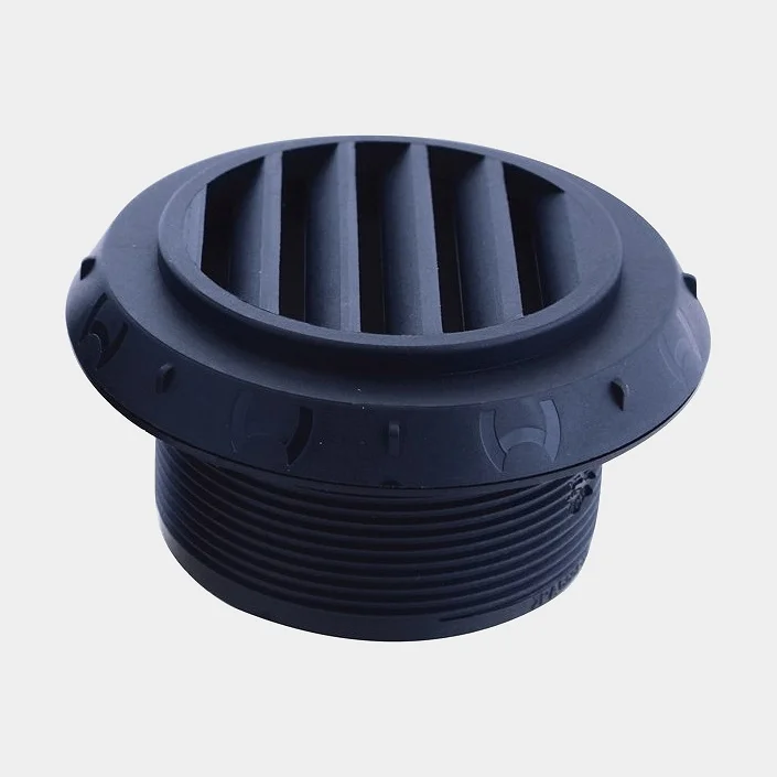Salida de aire para calentador diésel Webasto, abierta, 45o, Ø60 mm, compatible con AIR Top 2000STC, plástico, negro