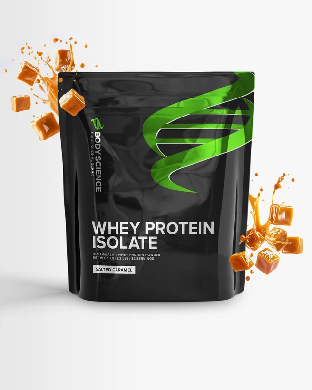Heraisolaatti - 1 kg - Salted Caramel - Body Science - Proteiinijauhe, Heraproteiini, Korkea proteii