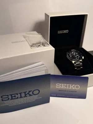 Seiko 5 sports automatisk klocka blå/silver - Full set