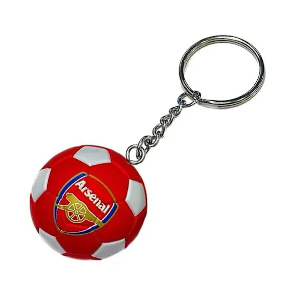 PVC mini fotball nøkkelring anheng Tyskland 2024 Europacup klubblogo flagg Manchester City Real Madrid