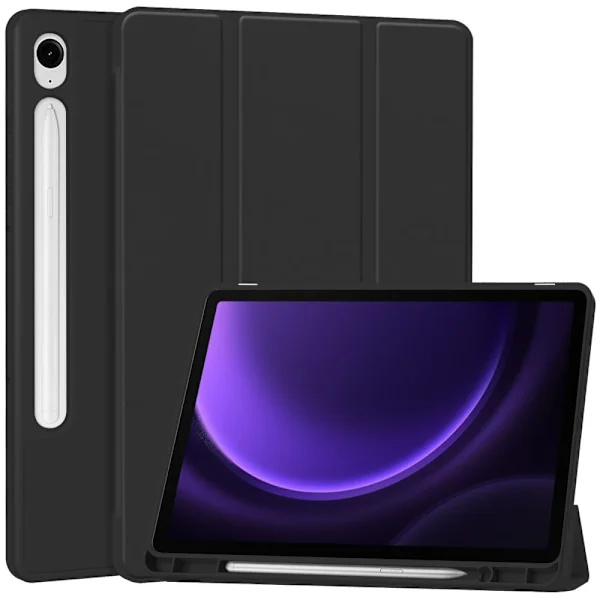 Slim Fit Cover Fodral Till Samsung Galaxy Tab S10 Lite / S10 FE / S9 FE - Svart