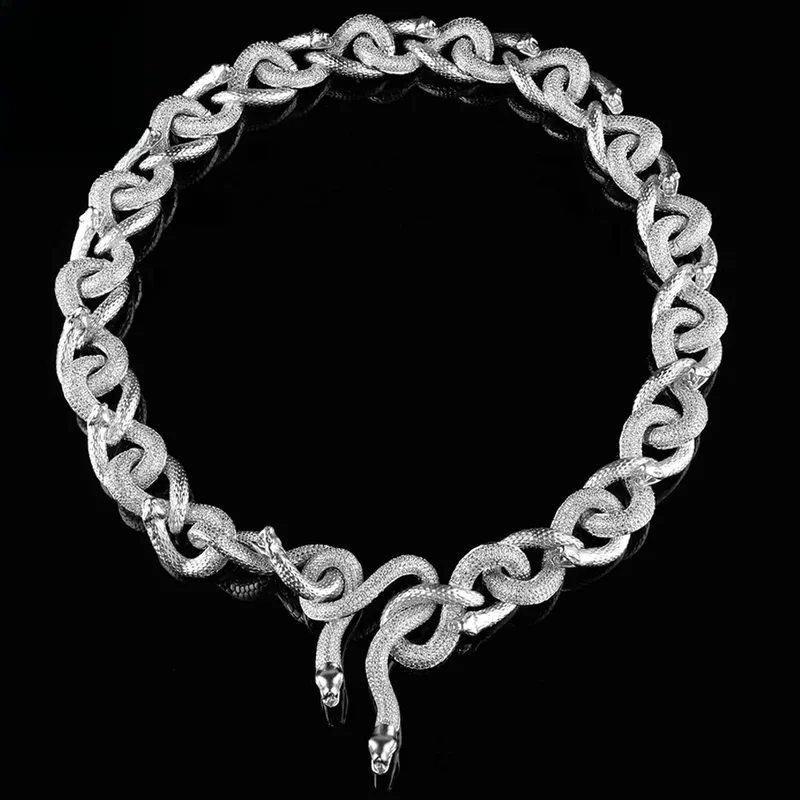AliExpress - 21mm Serpentine Kubanische Kette 5A Zirkon Kubanische Halskette Für Männer Iced Out Kette Hip Hop Schmuck Kupfer Kostenloser Versand