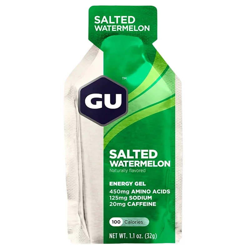 Spar 20% • Køb 2, GU Salted Watermelon Gel Salted Watermelon 32 g, Sport & Velvære, Protein & Energi, Energigel
