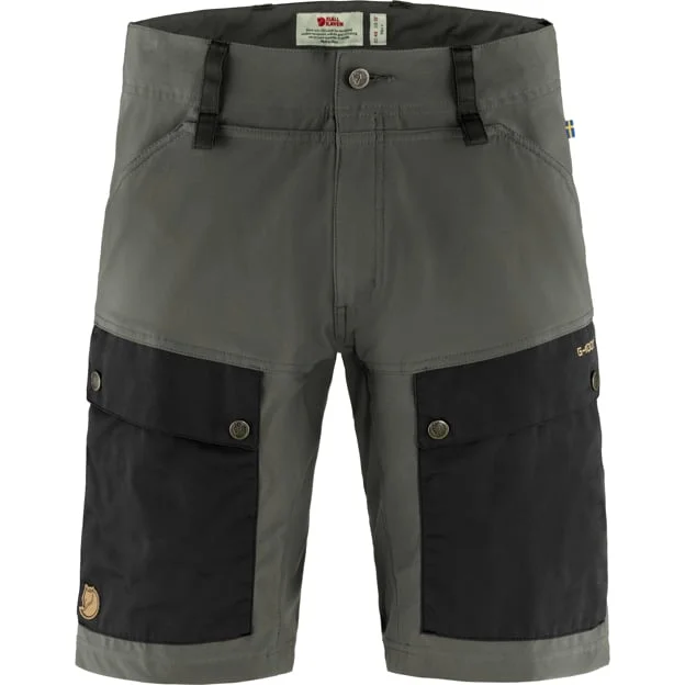 Fjällräven Herr's Keb Shorts in Black/Stone Grey | Size: 52, G-1000/Polyester