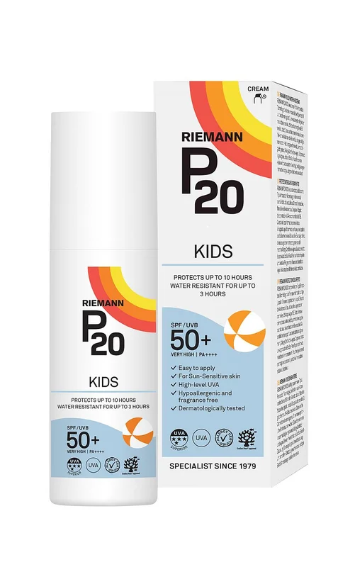 Spar 25% • Køb 2, P20 Riemann Solcreme Kids SPF 50+ 100 ml, Hudpleje, Solcreme, Solcreme Til Børn