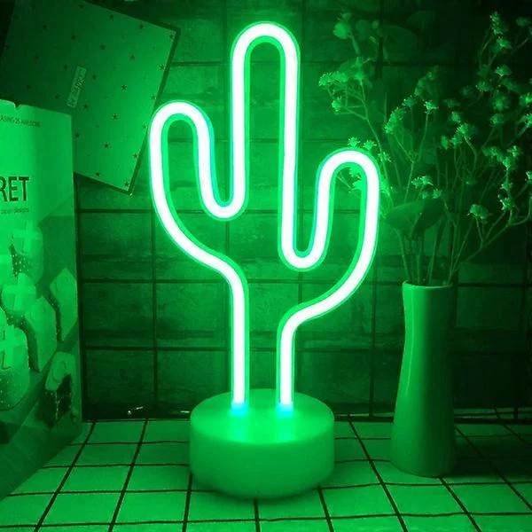 Kaktus LED neonljus kaktus neonlampa barnens nattlampa